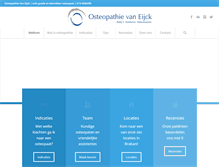 Tablet Screenshot of osteopathievaneijck.nl